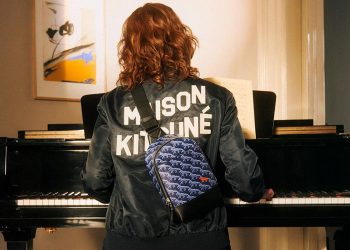 Montblanc x Maison Kitsuné, Kitsuné, cooperation, 128998 Montblanc x Maison Kitsuné Sling Backpack