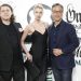 PARIS, FRANCE - JUNE 22: Marco Tomasetta, Stella Maxwell and Nicolas Baretzki attend Montblanc Cocktail : "On The Move" Montblanc Extreme Launch At Palais Galliera at Palais Galliera on June 22, 2022 in Paris, France. (Photo by Julien M. Hekimian/Getty Images For Montblanc)
